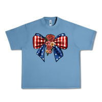 Pebble Blue bow Urban Heavy Tee - JahusDesignShop