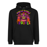 Black hubble bubble trouble Heavyweight Hoodie - Artiststas