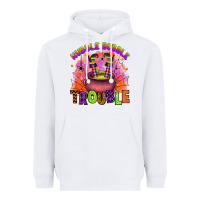 White hubble bubble trouble Heavyweight Hoodie - Artiststas