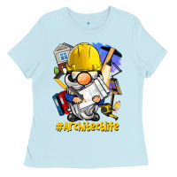 Baby Blue Architect life gnome Ladies Tee - BarkalooDesign