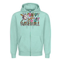 Seafoam happy easter day baseball Zipper Hoodie - CowhideDigitalArt