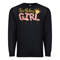 Black Birthday girl balloon Premium Sweatshirt - Artiststas