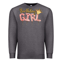 Charcoal Heather Birthday girl balloon Premium Sweatshirt - Artiststas