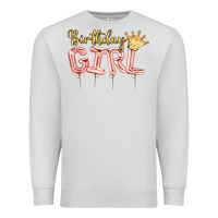 Dove Grey Birthday girl balloon Premium Sweatshirt - Artiststas