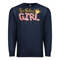 Navy Birthday girl balloon Premium Sweatshirt - Artiststas