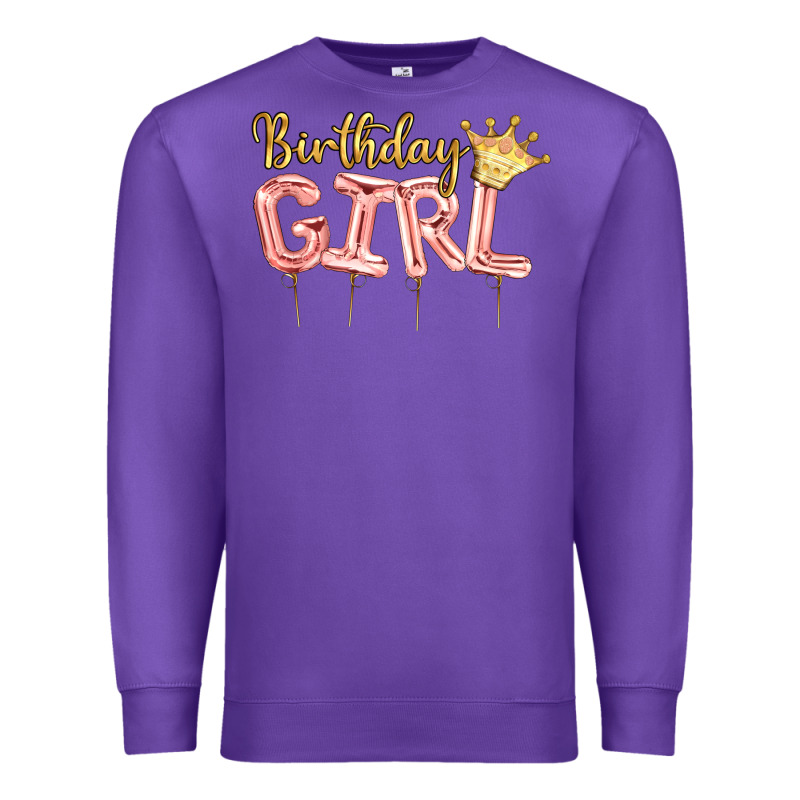 Birthday Girl Balloon Premium Sweatshirt by Artiststas | Teevron