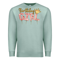 Seafoam Birthday girl balloon Premium Sweatshirt - Artiststas