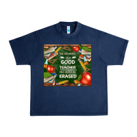 Navy good teacher Urban Heavy Tee - TumblerDesignByShophia