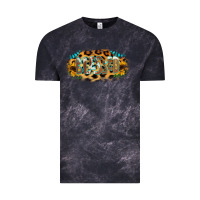 Cloud Black Blessed Sunflower Gemstone Vintage Tee - RanaPortraitStore