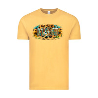 Vintage Mustard Blessed Sunflower Gemstone Vintage Tee - RanaPortraitStore