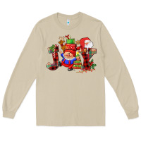 Mushroom christmas joy  gnome Long Sleeve Tee - CowGirlArtShop