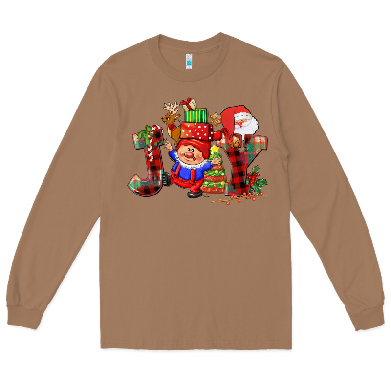 Christmas Joy  Gnome Long Sleeve Tee by CowGirlArtShop | Teevron