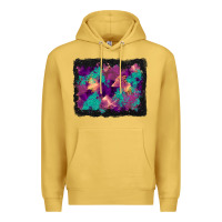 Antique Gold halloween trees and turquoise glitter background Premium Hoodie - BundleAndBundleShop