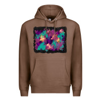 Chestnut halloween trees and turquoise glitter background Premium Hoodie - BundleAndBundleShop