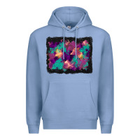 Colony Blue halloween trees and turquoise glitter background Premium Hoodie - BundleAndBundleShop