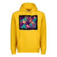 Lemon halloween trees and turquoise glitter background Premium Hoodie - BundleAndBundleShop