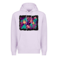 Lilac halloween trees and turquoise glitter background Premium Hoodie - BundleAndBundleShop