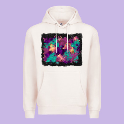 Halloween Trees And Turquoise Glitter Background Premium Hoodie Designed By Bundleandbundleshop
