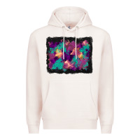Pale Pink halloween trees and turquoise glitter background Premium Hoodie - BundleAndBundleShop