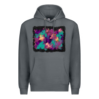 Rock halloween trees and turquoise glitter background Premium Hoodie - BundleAndBundleShop