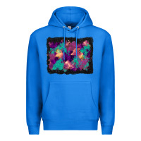 True Royal halloween trees and turquoise glitter background Premium Hoodie - BundleAndBundleShop
