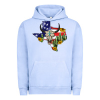 Pigment Grape Ice bull skull texas map american playng Urban Hoodie - BarkalooDesign