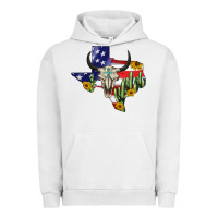 Pigment Lunar Rock bull skull texas map american playng Urban Hoodie - BarkalooDesign
