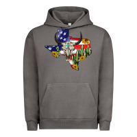Pigment Tornado bull skull texas map american playng Urban Hoodie - BarkalooDesign