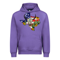 Tulip bull skull texas map american playng Urban Hoodie - BarkalooDesign