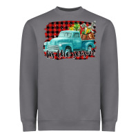 Storm Tis The Season Christmas Truck Heavyweight Sweatshirt - FaDigitalArtStudio