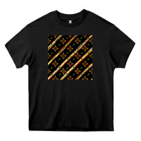 Black african floral seamless pattern Heavy Core Tee - BundleAndBundleShop