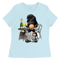 Baby Blue waiter gnome Ladies Tee - BarkalooDesign