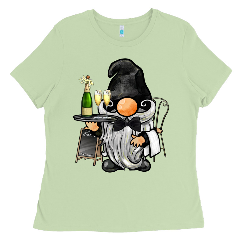 Waiter Gnome Ladies Tee by BarkalooDesign | Teevron