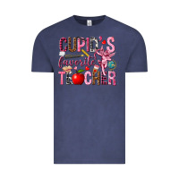 Vintage Denim Cupid's Favorite Teacher Valentine's Day Vintage Tee - HowdyJamesFarm