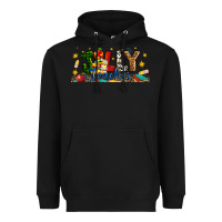 Black Christmas Jolly Teacher Heavyweight Hoodie - Artiststas