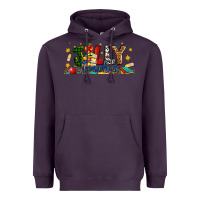 Plum Christmas Jolly Teacher Heavyweight Hoodie - Artiststas