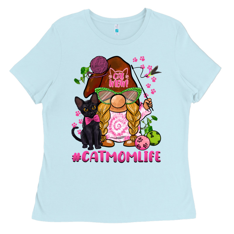 Cat Mom  Life Gnome Ladies Tee by BarkalooDesign | Teevron