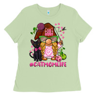 Matcha cat mom  life gnome Ladies Tee - BarkalooDesign