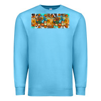 Ocean Blue Thanksgiving Turkey Truck Premium Sweatshirt - Artiststas