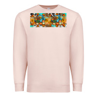Pale Pink Thanksgiving Turkey Truck Premium Sweatshirt - Artiststas