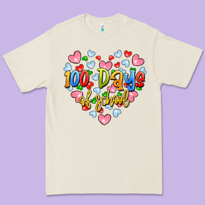 100 Days Of School Premium Tee Designed By Artiststas