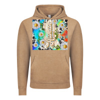 Vintage Coffee human with daisies Vintage Hoodie - TumblerDesignByShophia