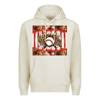Oatmeal Heather baseball mom Premium Hoodie - Jasminsmagicworld