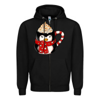 Black coffee cups animal Zipper Hoodie - CowhideDigitalArt