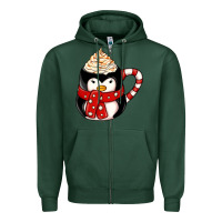 Sports Green coffee cups animal Zipper Hoodie - CowhideDigitalArt