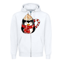 White coffee cups animal Zipper Hoodie - CowhideDigitalArt