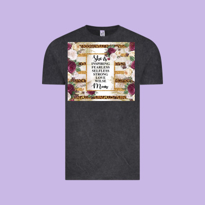 Mother's Day She Is Inspiring Fearless Selfless Strong Love Wilse Mom  Vintage Tee Designed By Tumblerdesignbyshophia