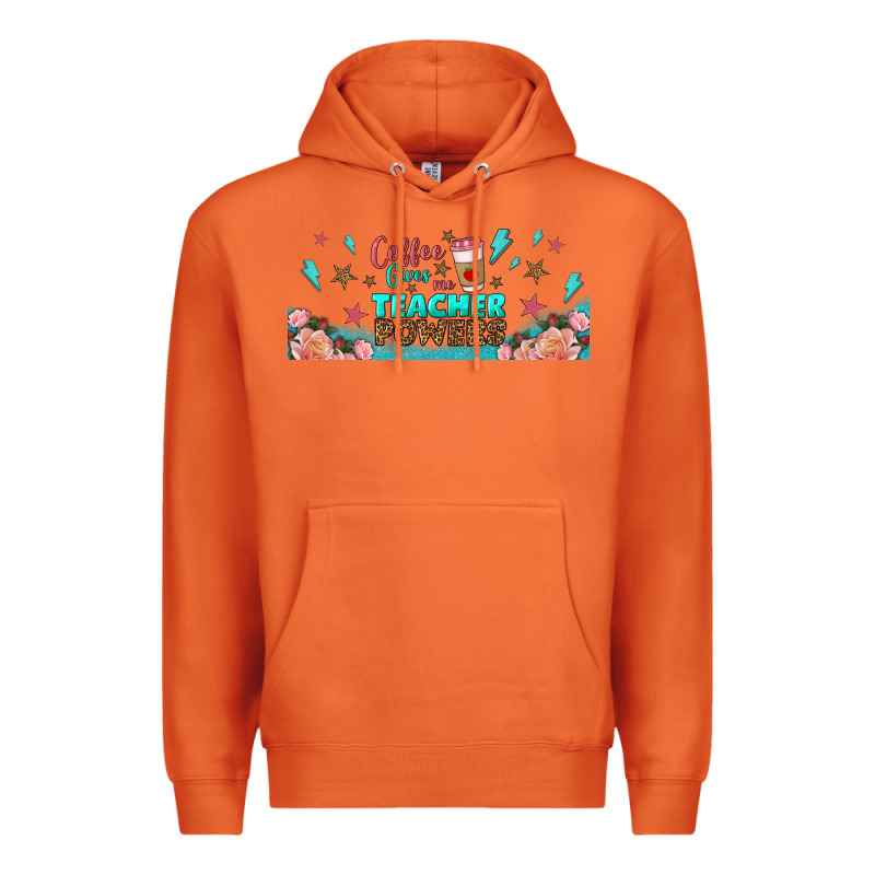 Coffe Gives Me Teacher Powers Libbey Glass Premium Hoodie by BundleAndBundleShop | Teevron