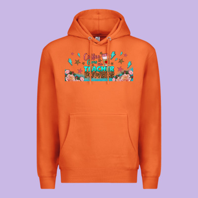 Coffe Gives Me Teacher Powers Libbey Glass Premium Hoodie Designed By Bundleandbundleshop
