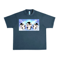Midnight Navy cute penguin Urban Heavy Tee - TumblerDesignByShophia
